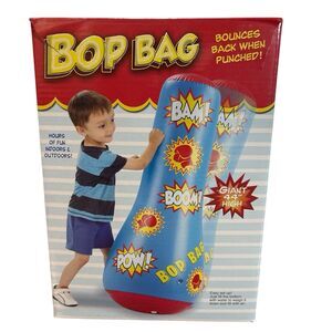 NEW Open Box Bop Bag Inflatable Punching Kids Free Standing Boxing Toy Children